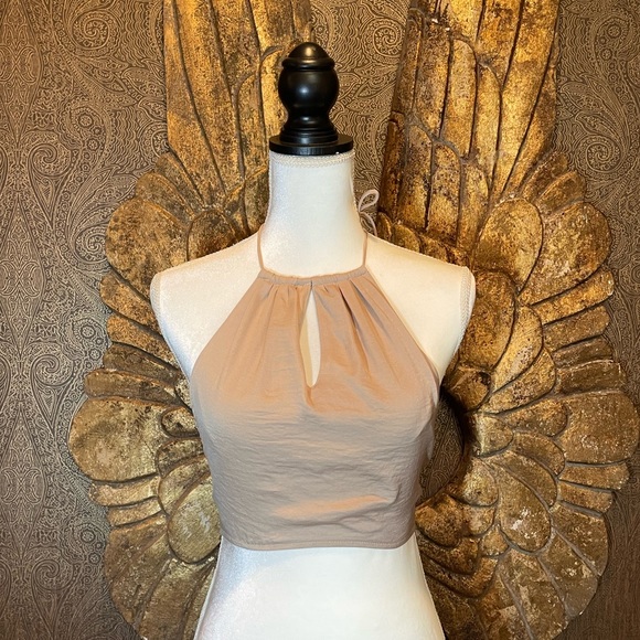 Tan Halter Top - Picture 1 of 4